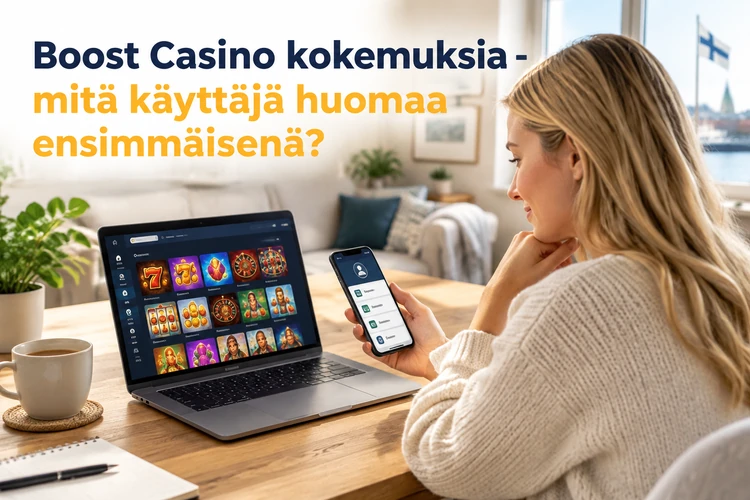 Boost Casino kokemuksia - mitä käyttäjä huomaa ensimmäisenä?